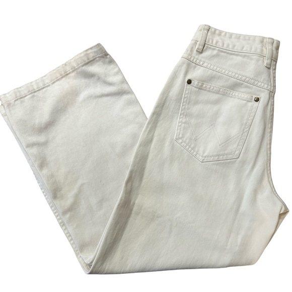 Wrangler for Urban Outfitters White Hi Bell Denim Jeans W28 Fits 26 - Picture 1 of 7